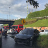 La movilidad entre Dosquebradas y Pereira en el viaducto César Gaviria Trujillo está colapsada