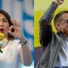 Luisa González y Daniel Noboa, candidatos presidenciales de Ecuador.