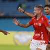 Rodrigo Holgado, de América de Cali, marcó uno de los goles para la victoria de su equipo ante Racing de Uruguay en la fecha 1 de la Copa Sudamericana.