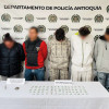 La Policía indicó que los cinco capturados harían parte del grupo delincuencial conocido como el Mesa.