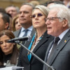 Miguel Uribe Londoño lanzó su compaña presidencial en la Plaza Núñez del Congreso de la República, en Bogotá, y junto a él estuvo la caldense Delia Jaramillo, su esposa.