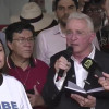 Captura de pantalla tomada de la cuenta oficial de Youtube del expresidente de Colombia Álvaro Uribe Vélez @AlvaroUribeVelezPrensa, que muestra al exmandatario hablando durante una rueda de prensa en Medellín (Colombia).