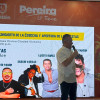 El alcalde de Pereira, Mauricio Salazar, durante el lanzamiento de las Fiestas de la Cosecha. La capital risaraldense celebra su aniversario 162 de fundación.