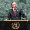 El presidente de Colombia, Gustavo Petro, habla durante el Debate General de la Asamblea General de la ONU, en la sesión del 2024.