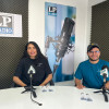 Érika Andrea Calvo, integrante del sello musical independiente Nvrclose y Santiago Suárez, productor del festival de arte sonoro Semiótica de Manizales. 