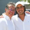 Gustavo Petro, presidente de Colombia, con su hijo Nicolás.