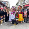 El gobernador de Caldas, Henry Gutiérrez Ángel, y el alcalde de Aranzazu, Sebastián Merchán Zuluaga, acompañaron el desfile de disfraces en el municipio.