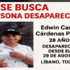 Edwin Camilo Cárdenas Palacio, desaparecido.