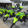 Las motocicletas entregadas por la Dirección Nacional reforzarán los equipos de reacción y subestaciones de Manizales.