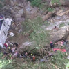 Este es el abismo al que cayó el bus que regresaba con estudiantes de un colegio de Medellín luego de la excursión de fin de año a la Costa Atlántica.