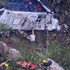 A este abismo cayó el bus accidentado. Murieron 17 personas, el conductor más 16 estudiantes del Liceo Antioqueño de Bello que regresaban de la excursión de grado 11.