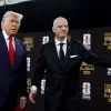 Donald Trump (izq.) y Gianni Infantino, presidentes de Estados Unidos y de la FIFA.