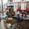 En la tarde de este sábado (14 de febrero) se removió la tractomula que hundió una calle de Manizales, cuando transitaba en contravía. Ya se ejecutan las reparaciones.
