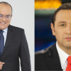 El manizaleño Ricardo Orrego (izq.) y Jorge Alfredo Vargas fueron retirados de Caracol Televisión.