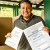Mauricio Lizcano, candidato presidencial, votando este domingo (8 de marzo) al Congreso de la República y consulta presidencial.