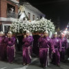 Procesión de La Soledad en Riosucio. Los fieles también cantaron y oraron con total expresión de fe.