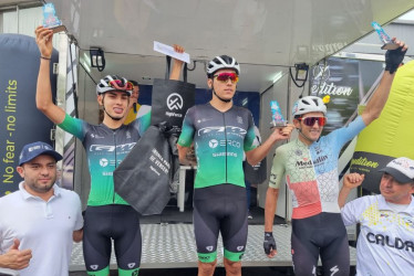 Diana Peñuela y Alejandro Osorio triunfaron en el circuito de ciclismo de la Feria 