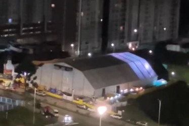 Roberto Niño Vélez mencionó que no es prudente en este momento mencionar para qué lugar van a trasladar la carpa 