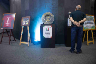 En el salón Olimpia la exposición se centra en la historia del Once Caldas