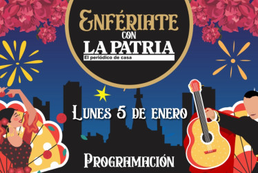 Conozca la programación del tercer día (lunes 5 de enero) de la 69.ª Feria de Manizales, que se celebra del 3 al 11 de enero del 2026.
