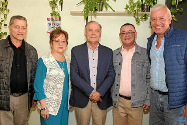 Fotos | Argemiro Idárraga | LA PATRIA José Betancourt, Virginia Arias, Albeiro Valencia Llano, Ángel María Ocampo Cardona y Carlos Arboleda González.