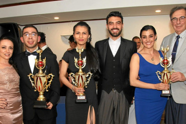Sebastián Benavides Alzate y Diana Díaz, de Manizales, ocuparon el primer puesto. Andrey Vega y Diana Montaño, de Bogotá, obtuvieron el segundo lugar; y Alexánder Wenstin y Laura Castañeda, de Estados Unidos, la tercera posición.