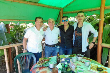 Foto | Cortesía | LA PATRIA Freddy Ramírez, Guillermo Barrera, Jorge Enrique Ríos y Yeison Aristizábal.