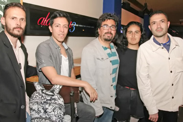 Andrés Lozano, Manuel Alejandro Pinilla, Claude Rafael Gómez, Fiona Murton y Santiago Correa.