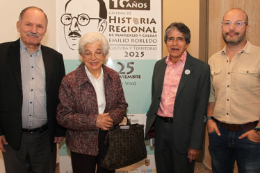 Gonzalo Duque, María Ruby Montoya, José Fernando Buriticá y Juan Carlos Acevedo.