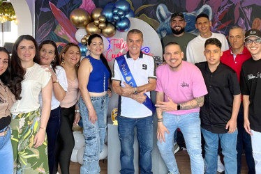 Eliecer Enrique Valencia celebró su cumpleaños número 60 con una cena familiar. Acompañaron al homenajeado: Luis Eduardo Valencia Posada, Aceneth Valencia, Luz Edilia Valencia, Elizabeth Valencia, Esther Gálviz Valencia, Lady Alejandra Mejía Valencia, Gilberth Aguirre Valencia, Richard Andréy Valencia, Alejandro González Valencia, Sebastián Patiño Valencia y Emanuel Guzmán Valencia.
