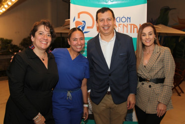 Natalia Moreno, Fernanda Giraldo, Jorge Patiño y Leidy Ospina.
