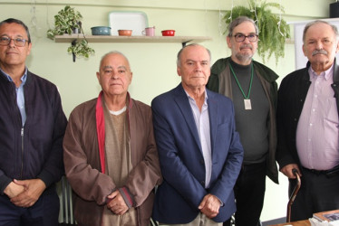 Fotos | Argemiro Idárraga | LA PATRIA Luis Fernando Sánchez, Hernán Giraldo, Albeiro Valencia, Álvaro Gartner y Gonzalo Duque.