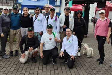 Fotos | Argemiro Idárraga | LA PATRIA Grupo de asistentes a la caminata.