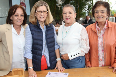 Foto | Argemiro Idárraga | LA PATRIA Ofelia González Naranjo, Luz Elena Restrepo Jaramillo, María Nidia Cardona Ortiz y Nidia Castillo Uribe.