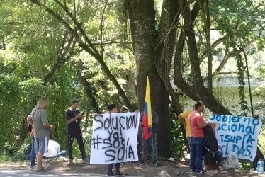 Supieños levantan bloqueo en el sector de El Palo, vía Manizales-Medellín 