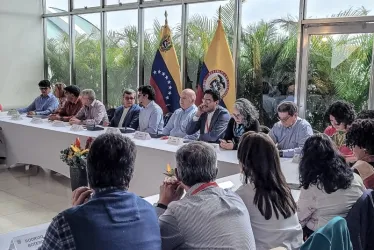 Mesa de conversaciones entre el Gobierno Nacional y el Eln en Caracas (Venezuela).