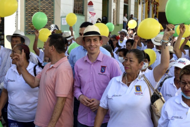 El alcalde de Salamina Juan Pablo Ospina
