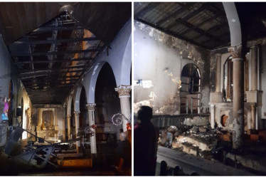 El incendio afectó parte del techo de la edificación y la sacristía. Además, quemó un cuadro de la Virgen de Guadalupe, advocación mariana que el pasado 12 de diciembre conmemoraron los católicos.