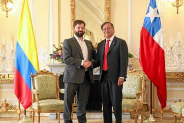 FOTO / Presidencia de Colombia / LA PATRIA Gabriel Boric y Gustavo Petro.