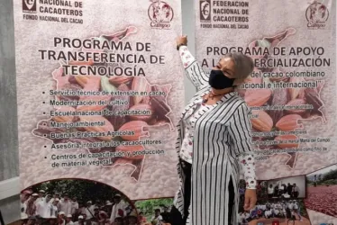 María Elsy Marín es el alma de los artesanos del cacao en Anserma.
