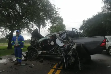 El accidente sucedió en la recta de Palma Real, entre Honda y La Dorada. 
