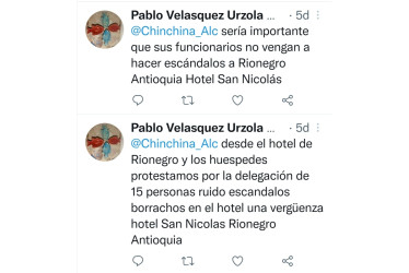 Estos son los mensajes que circularon por la cuenta de Twitter.