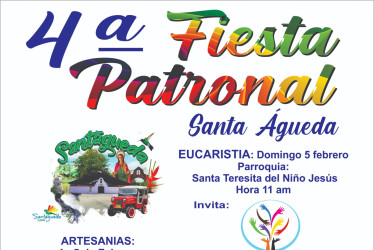 Esta es la imagen con la que promocionan este fin de semana la fiesta patronal en Santágueda. 