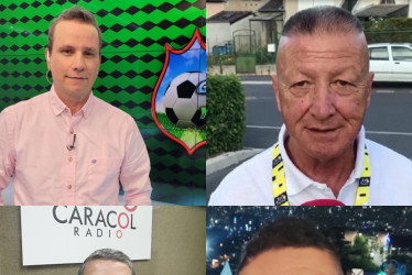 Los periodistas deportivos antioqueños Mauricio González, Fernando Calle, Jorge Restrepo y John Eric Gómez dieron su perspectiva del nuevo técnico del Once Caldas, su paisano Pedro Sarmiento.