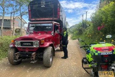 Los operativos de control de la Policía en Caldas. 