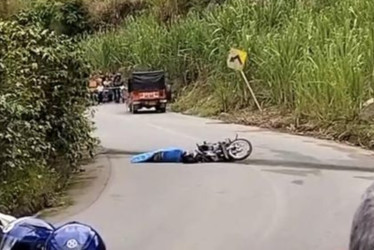 Accidente del sábado, en la vía Neira - Aranzazu.