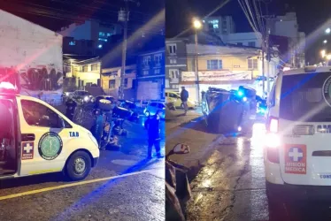 Campero se volcó cerca del parque de Faneón 