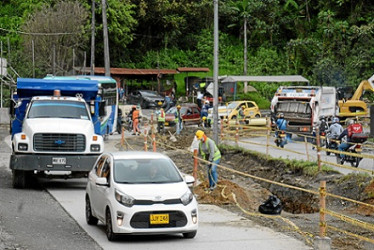 Así lucen las obras en Los Cedros.