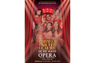 Póster del evento que se realizó en Ópera Centro de Eventos.