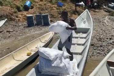 Ayuda humanitaria que llega a municipios del Chocó.